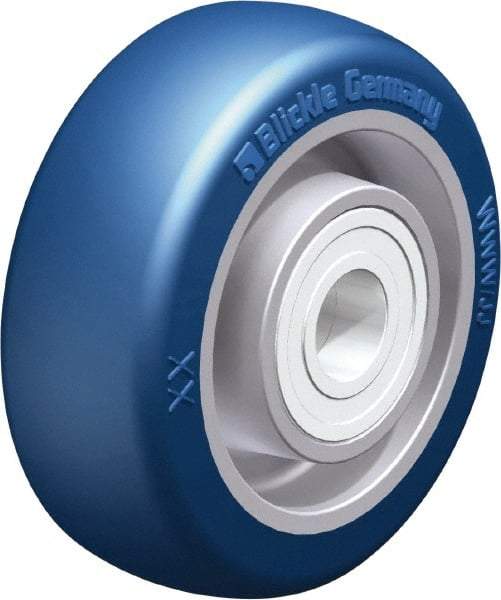 Blickle - 3 Inch Diameter x 1-11/64 Inch Wide, Polyurethane-Elastomer Blickle Besthane Caster Wheel - 396 Lb. Capacity, 19/32 Inch Axle Diameter, Ball Bearing - Industrial Tool & Supply