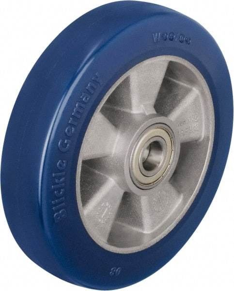 Blickle - 8 Inch Diameter x 1-31/32 Inch Wide, Polyurethane-Elastomer Blickle Besthane Caster Wheel - 1,540 Lb. Capacity, 25/32 Inch Axle Diameter, Ball Bearing - Industrial Tool & Supply