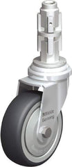 Blickle - 3" Diam x 63/64" Wide x 4" OAH Metal Expander Mount Swivel Caster - Rubber Elastomer (TPE), 165 Lb Capacity, Ball Bearing, Metal Expander Stem - Industrial Tool & Supply