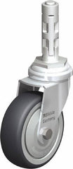Blickle - 3" Diam x 63/64" Wide x 4" OAH Metal Expander Mount Swivel Caster - Rubber Elastomer (TPE), 165 Lb Capacity, Ball Bearing, Metal Expander Stem - Industrial Tool & Supply