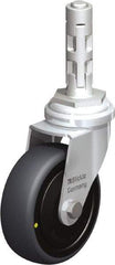 Blickle - 3" Diam x 63/64" Wide x 4" OAH Metal Expander Mount Swivel Caster - Rubber Elastomer (TPE), 110 Lb Capacity, Ball Bearing, Metal Expander Stem - Industrial Tool & Supply