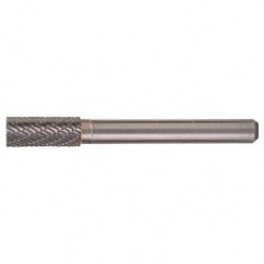 SB-3 Double Cut Solid Carbide Bur-Cylindrical with End Cut - Industrial Tool & Supply