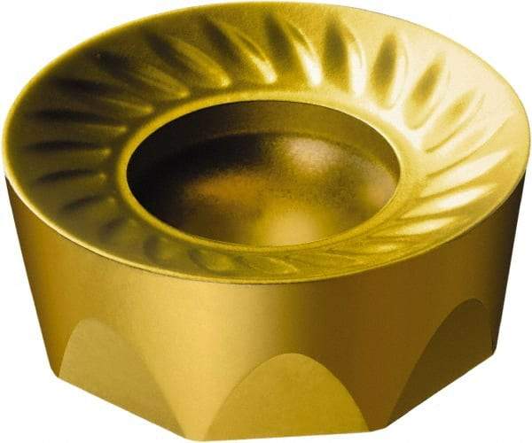 Sandvik Coromant - RCKT1204M0 PM Grade S40T Carbide Milling Insert - TiCN/Al2O3/TiN Finish, 4.76mm Thick, 12mm Inscribed Circle, 6mm Corner Radius - Industrial Tool & Supply