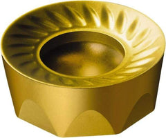 Sandvik Coromant - RCKT1204M0 PM Grade S40T Carbide Milling Insert - TiCN/Al2O3/TiN Finish, 4.76mm Thick, 12mm Inscribed Circle, 6mm Corner Radius - Industrial Tool & Supply