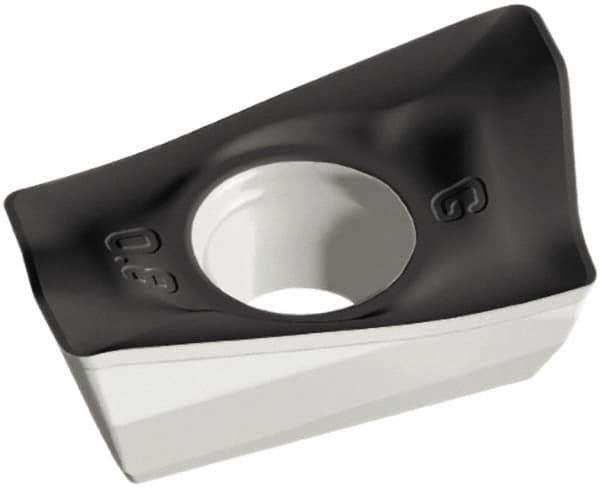 Walter - ADMT160608 G56 Grade WSP45S Carbide Milling Insert - TiAlN/Al2O3 Finish, 0.242" Thick, 0.425" Inscribed Circle, 0.79mm Corner Radius - Industrial Tool & Supply