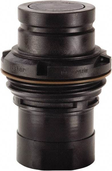 Parker - 1" Nominal Flow, 1 Thread, Nonspill Quick Disconnect Coupling - 60 Max psi, 40 to 140°F, Polypropylene Coupling, Fluorocarbon O-Ring - Industrial Tool & Supply