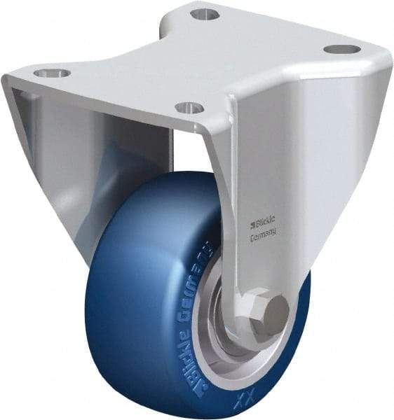 Blickle - 3" Diam x 1-37/64" Wide x 4-23/32" OAH Top Plate Mount Rigid Caster - Polyurethane-Elastomer Blickle Besthane, 506 Lb Capacity, Ball Bearing, 3-15/16 x 3-3/8" Plate - Industrial Tool & Supply