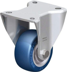 Blickle - 3" Diam x 1-37/64" Wide x 4-23/32" OAH Top Plate Mount Rigid Caster - Polyurethane-Elastomer Blickle Besthane, 506 Lb Capacity, Ball Bearing, 3-15/16 x 3-3/8" Plate - Industrial Tool & Supply