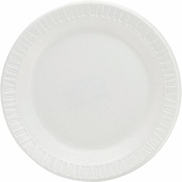 DART - Foam Dinnerware Plates, 6" - White - Industrial Tool & Supply