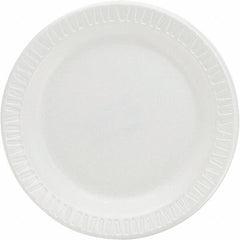 DART - Foam Dinnerware Plates, 6" - White - Industrial Tool & Supply