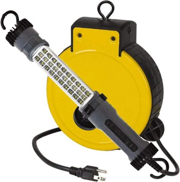 Value Collection - 120 Volt, 5 Watt, Electric, LED Portable Drop Light Work Light - 30' Cord, 1 Head, 300 Lumens, ABS - Industrial Tool & Supply