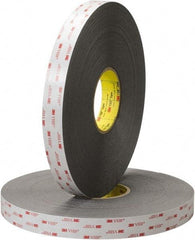 3M - 3/4" x 15 Yd Acrylic Adhesive Double Sided Tape - 45 mil Thick, Polyethylene Foam Liner, Series 5952WF - Industrial Tool & Supply