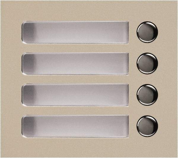 Aiphone - Public Address & Intercom Accessories Type: Four Call Button Panel For Use With: GF and GT Series - Industrial Tool & Supply