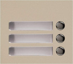 Aiphone - Public Address & Intercom Accessories Type: Three Call Button Panel For Use With: GF and GT Series - Industrial Tool & Supply