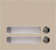 Aiphone - Public Address & Intercom Accessories Type: Two Call Button Panel For Use With: GF and GT Series - Industrial Tool & Supply