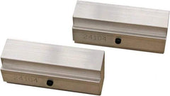 CarveSmart - 1" Wide x 1.71" High x 1" Thick, Flat/No Step Vise Jaw - Soft, Aluminum, Fixed Jaw, Compatible with 6" Vises - Industrial Tool & Supply