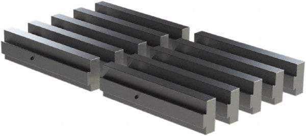 CarveSmart - 3/4" Wide x 2" High x 3/4" Thick, Flat/No Step Vise Jaw - Soft, Aluminum, Fixed Jaw, Compatible with 6" Vises - Industrial Tool & Supply