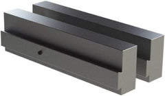 CarveSmart - 1" Wide x 2-1/4" High x 1" Thick, Flat/No Step Vise Jaw - Soft, Aluminum, Fixed Jaw, Compatible with 6" Vises - Industrial Tool & Supply