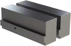 CarveSmart - 2" Wide x 3" High x 2" Thick, Flat/No Step Vise Jaw - Soft, Aluminum, Fixed Jaw, Compatible with 6" Vises - Industrial Tool & Supply