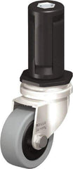 Blickle - 2" Diam x 45/64" Wide x 2-13/16" OAH Stem Mount Swivel Caster - Solid Rubber, 88 Lb Capacity, Plain Bore Bearing, Round Stem - Industrial Tool & Supply