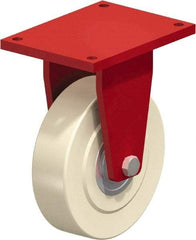 Blickle - 16" Diam x 4-21/64" Wide x 20-55/64" OAH Top Plate Mount Rigid Caster - Impact-Resistant Cast Nylon, 26,400 Lb Capacity, Ball Bearing, 15-3/4 x 11-13/16" Plate - Industrial Tool & Supply