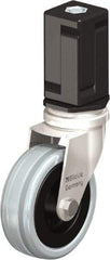 Blickle - 3" Diam x 63/64" Wide x 3-31/32" OAH Stem Mount Swivel Caster - Solid Rubber, 132 Lb Capacity, Plain Bore Bearing, Square Stem - Industrial Tool & Supply
