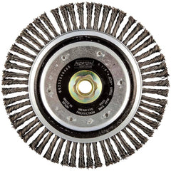 Norton - 6-7/8" OD, 5/8-11 Arbor Hole, Stringer Bead Carbon Wheel Brush - Industrial Tool & Supply