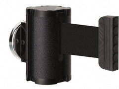 Lavi Industries - 3-1/2" High x 2-1/2" Long x 2-1/2" Wide Magnetic Wall Mount Barrier - Aluminum, Powdercoat Finish, Black, Use with Magnetic Wall Mount Barriers - Industrial Tool & Supply