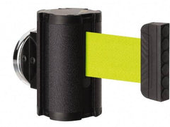 Lavi Industries - 3-1/2" High x 2-1/2" Long x 2-1/2" Wide Magnetic Wall Mount Barrier - Aluminum, Powdercoat Finish, Black, Use with Magnetic Wall Mount Barriers - Industrial Tool & Supply