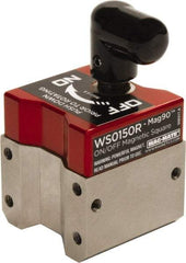 Mag-Mate - 1-1/2" Wide x 1-1/2" Deep x 1-1/8" High Rare Earth Magnetic Welding & Fabrication Square - #8-20 Hole Thread, 150 Lb Average Pull Force - Industrial Tool & Supply