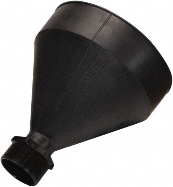 Funnel King - 9-3/16" High x 7-1/2" Diam, Polyethylene, Drum Funnel - 55 Gal Drum/Pail Capacity - Industrial Tool & Supply