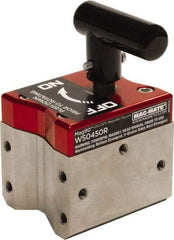 Mag-Mate - 2-1/2" Wide x 3" Deep x 2-3/4" High Rare Earth Magnetic Welding & Fabrication Square - 1/4-20 Hole Thread, 450 Lb Average Pull Force - Industrial Tool & Supply