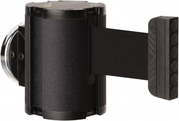 Lavi Industries - 3-1/2" High x 2-1/2" Long x 2-1/2" Wide Magnetic Wall Mount Barrier - Aluminum, Powdercoat Finish, Black, Use with Magnetic Wall Mount Barriers - Industrial Tool & Supply