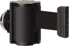 Lavi Industries - 3-1/2" High x 2-1/2" Long x 2-1/2" Wide Magnetic Wall Mount Barrier - Aluminum, Powdercoat Finish, Black, Use with Magnetic Wall Mount Barriers - Industrial Tool & Supply