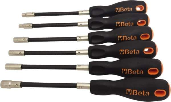 Beta - 5mm Flexible Shaft Nutdriver - Ergonomic Handle, 265mm OAL - Industrial Tool & Supply