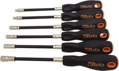 Beta - 5mm Flexible Shaft Nutdriver - Ergonomic Handle, 265mm OAL - Industrial Tool & Supply