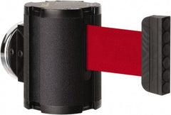 Lavi Industries - 3-1/2" High x 2-1/2" Long x 2-1/2" Wide Magnetic Wall Mount Barrier - Aluminum, Powdercoat Finish, Black, Use with Magnetic Wall Mount Barriers - Industrial Tool & Supply