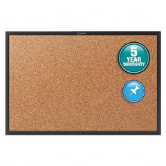 Quartet - Cork Bulletin Boards Style: Open Cork Bulletin Board Color: Natural - Industrial Tool & Supply
