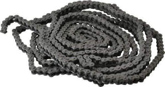 Morse - 1/4" Pitch, ANSI 25, Single Strand Roller Chain - Chain No. 25, 10 Ft. Long, 0.13" Roller Diam, 1/8" Roller Width - Industrial Tool & Supply