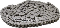 Morse - 1/2" Pitch, ANSI 40, Low Maintenance Roller Chain - Chain No. 40, 10 Ft. Long, 5/16" Roller Diam, 5/16" Roller Width - Industrial Tool & Supply