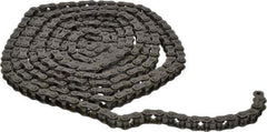 Morse - 3/8" Pitch, ANSI 35, Single Strand Roller Chain - Chain No. 35, 10 Ft. Long, 1/5" Roller Diam, 3/16" Roller Width - Industrial Tool & Supply