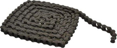 Morse - 1/2" Pitch, ANSI 41, Single Strand Roller Chain - Chain No. 41, 10 Ft. Long, 0.306" Roller Diam, 1/4" Roller Width - Industrial Tool & Supply
