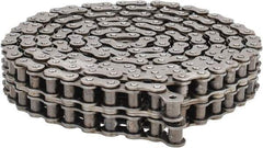Morse - 3/4" Pitch, ANSI 60-2, Double Strand Roller Chain - Chain No. 60-2, 10 Ft. Long, 15/32" Roller Diam, 1/2" Roller Width - Industrial Tool & Supply