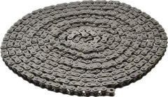 Morse - 1/4" Pitch, ANSI 25, Single Strand Roller Chain - Chain No. 25, 10 Ft. Long, 1/4" Roller Diam, 3/16" Roller Width - Industrial Tool & Supply