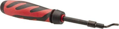 Shaviv - 12 Piece, High Speed Steel Blade, Hand Deburring Tool Set - E Blade Holder, For Hole Edge, Straight Edge - Industrial Tool & Supply