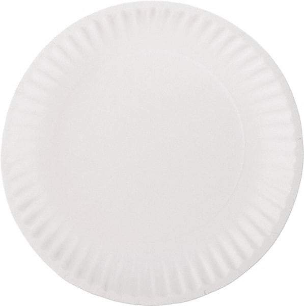 Solo - Paper Plates, 9" - White - Industrial Tool & Supply