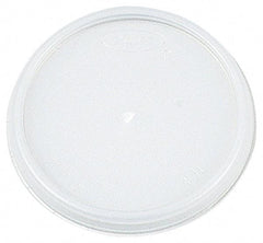 DART - Dart Lids for 8 oz Hot/Cold Foam Cups, Vented - White - Industrial Tool & Supply