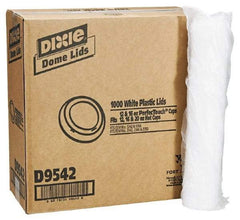 Dixie - Dixie Dome Drink-Thru Lids for 10-16 oz Hot Cups - White - Industrial Tool & Supply