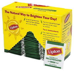 Lipton - Lipton Decaffeinated Tea Bags - Industrial Tool & Supply
