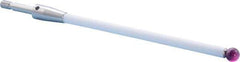 Renishaw - 0.24 Inch Ball Diameter, Ceramic Stem, M4 Thread, Ruby Point Ball Tip CMM Stylus - 3-31/64 Inch Working Length, 0.1772 Inch Stem Diameter, 3-15/16 Inch Overall Length - Industrial Tool & Supply